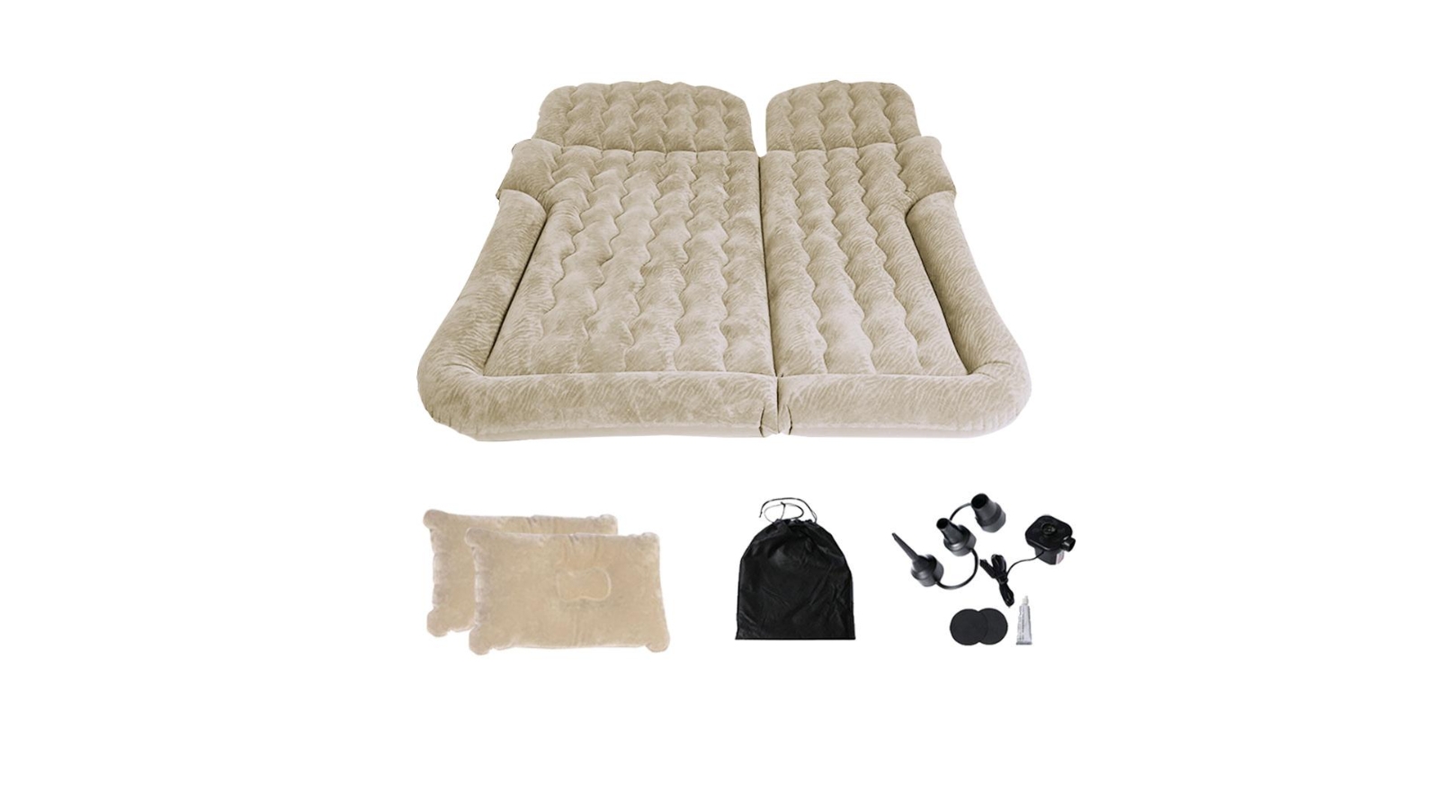 SOGA Inflatable Car Boot Mattress -  Beige