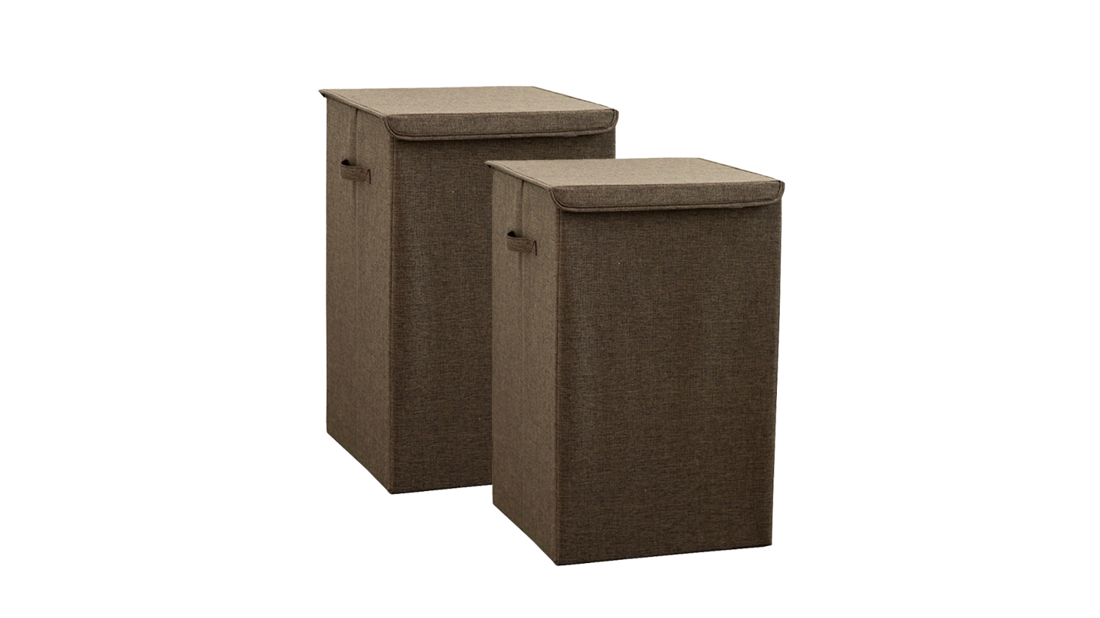 SOGA 2 Piece Collapsible Coffee Laundry Hamper -  Large