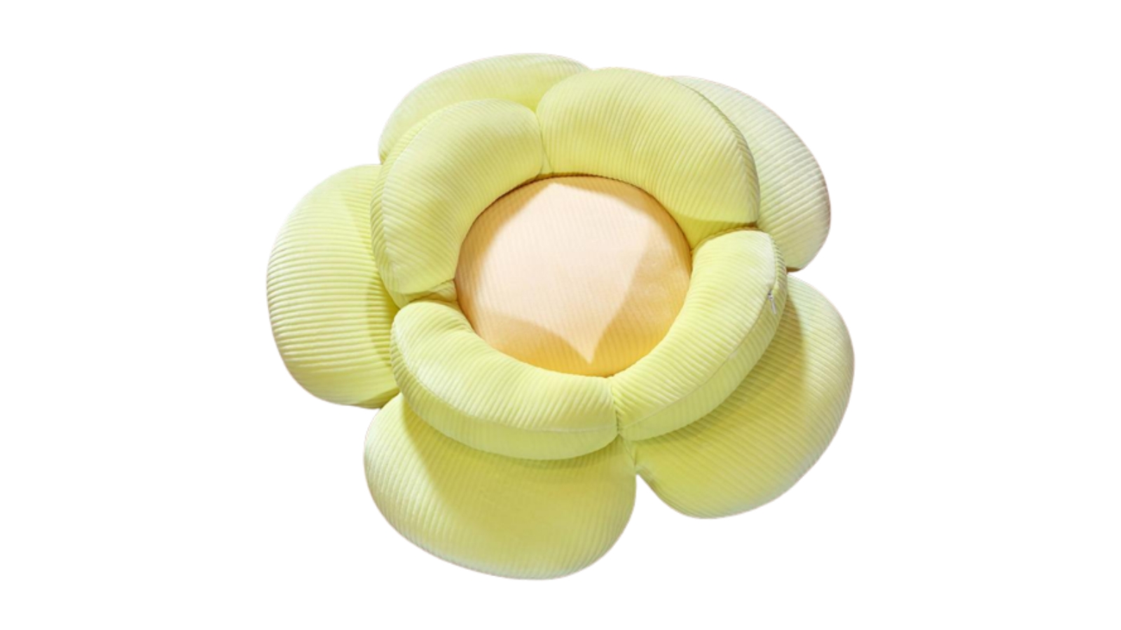 Soga Plush Flower Green Cushion