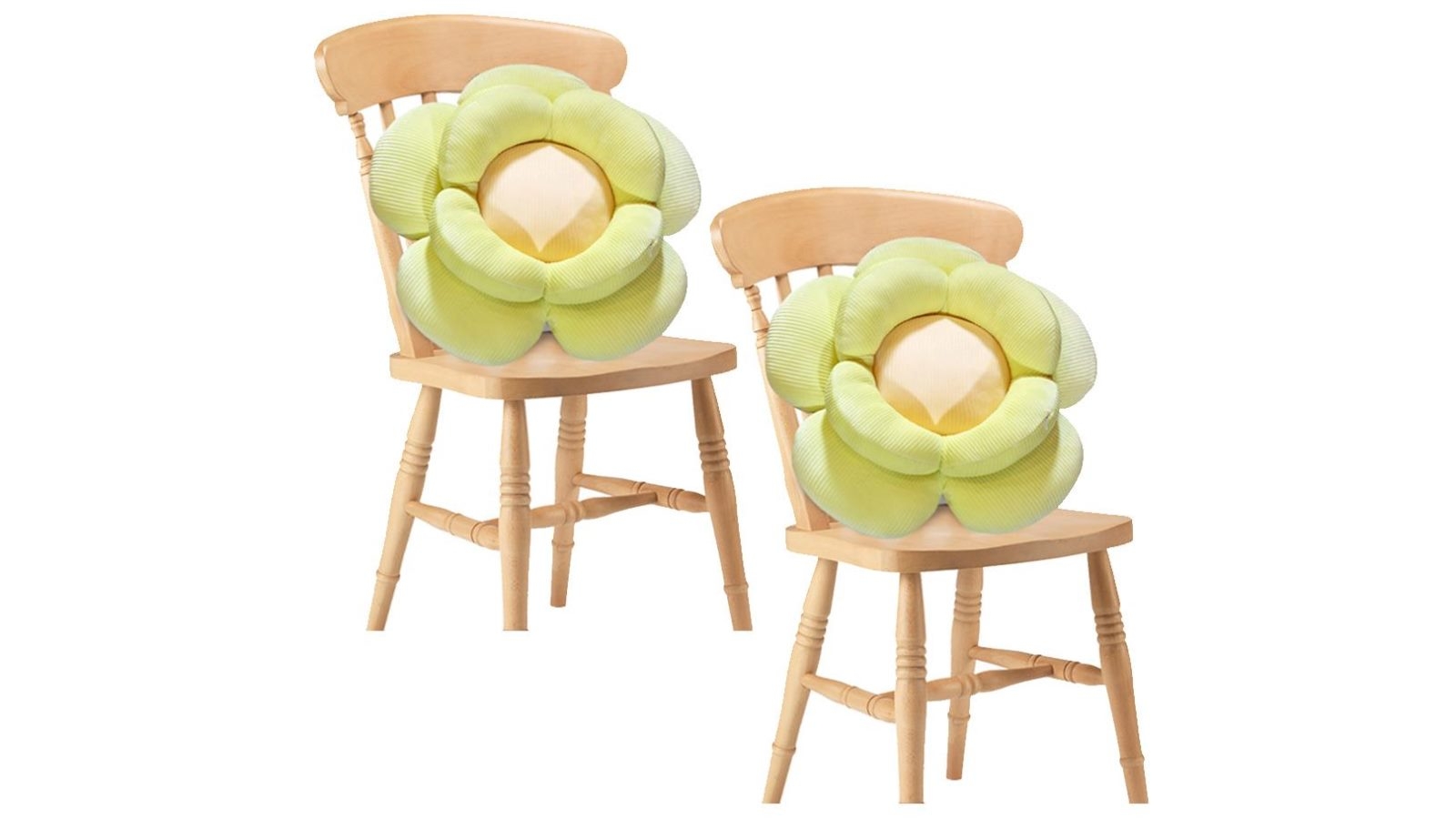 Soga Set of 2 Green Flower Cushion