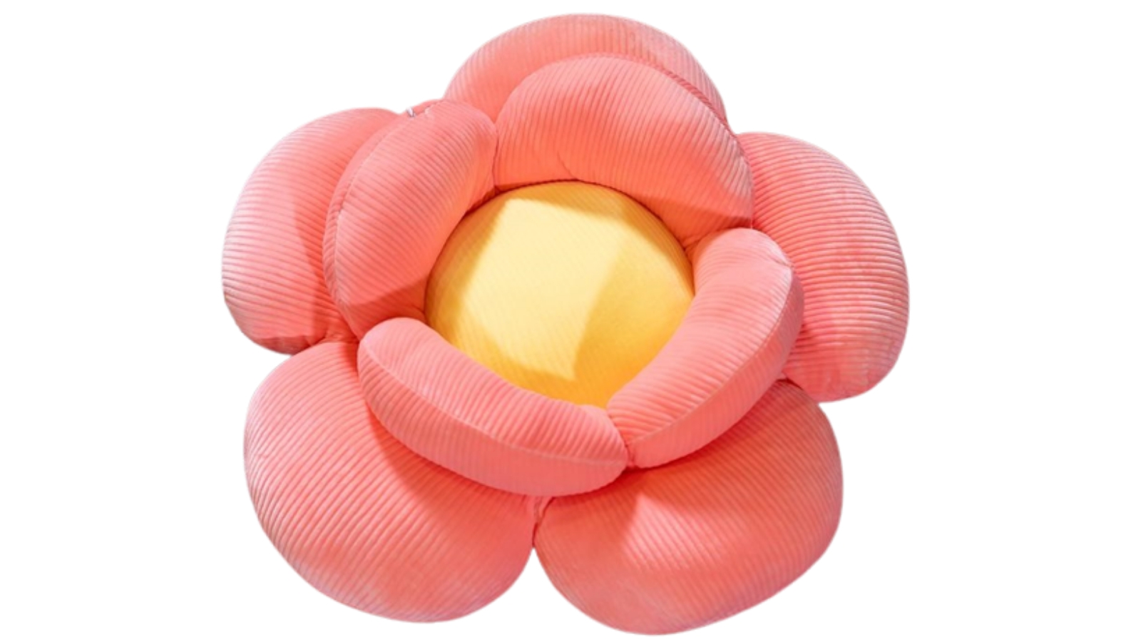 Soga Plush Flower Red Cushion