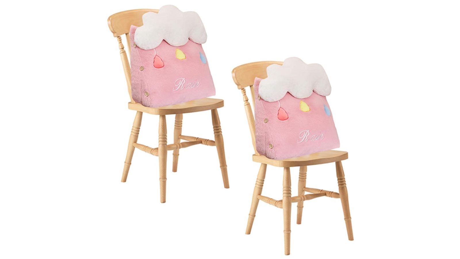 Soga Set of 2 Cute Cloud Pink Cushion