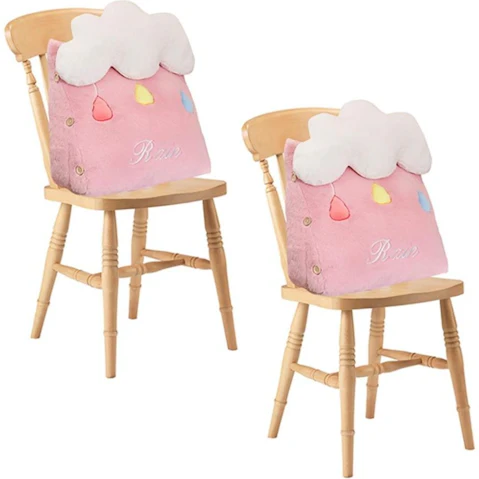 Soga Set of 2 Cute Cloud Pink Cushion