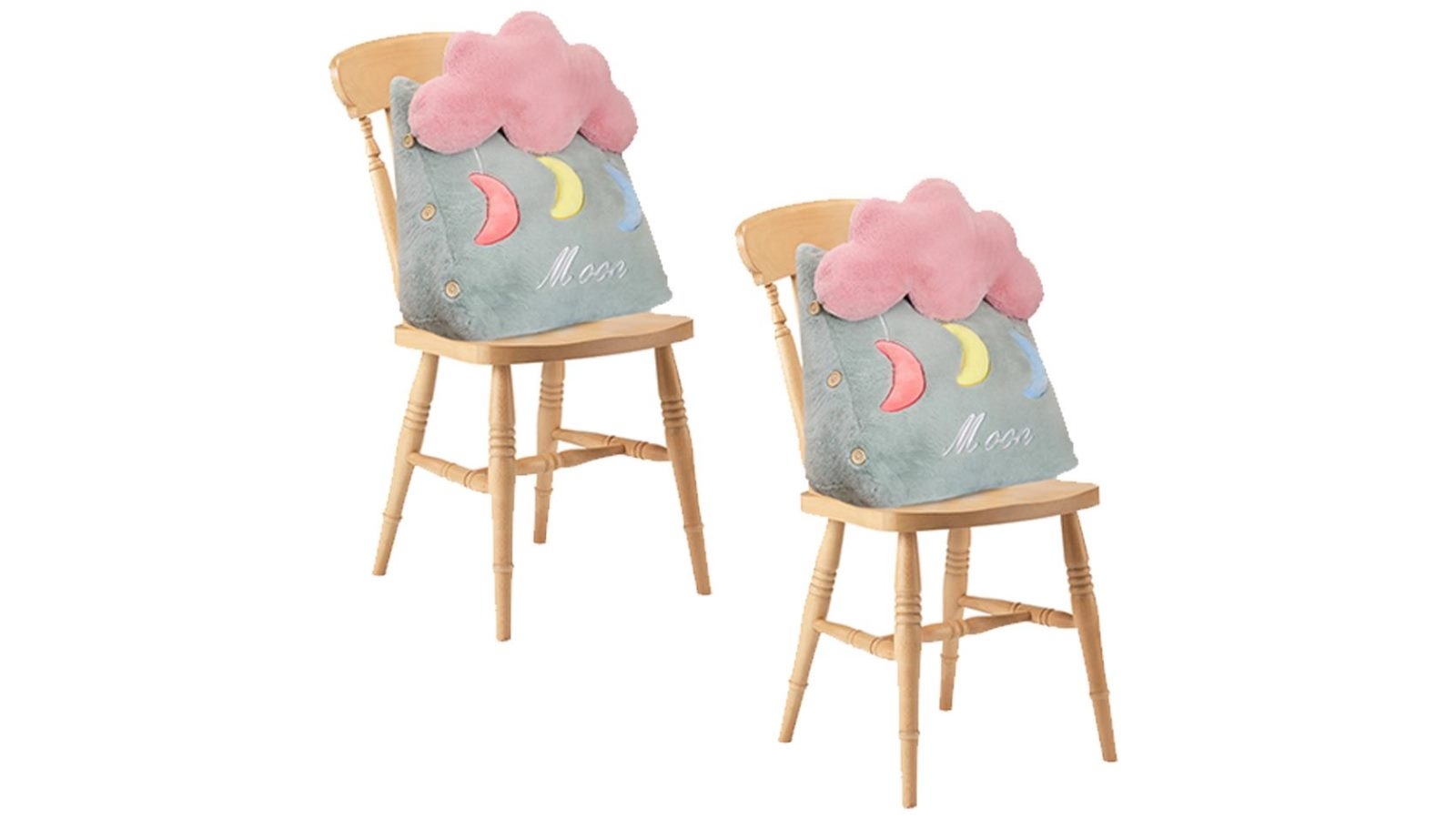 Soga Set of 2 Cute Cloud Green Cushion