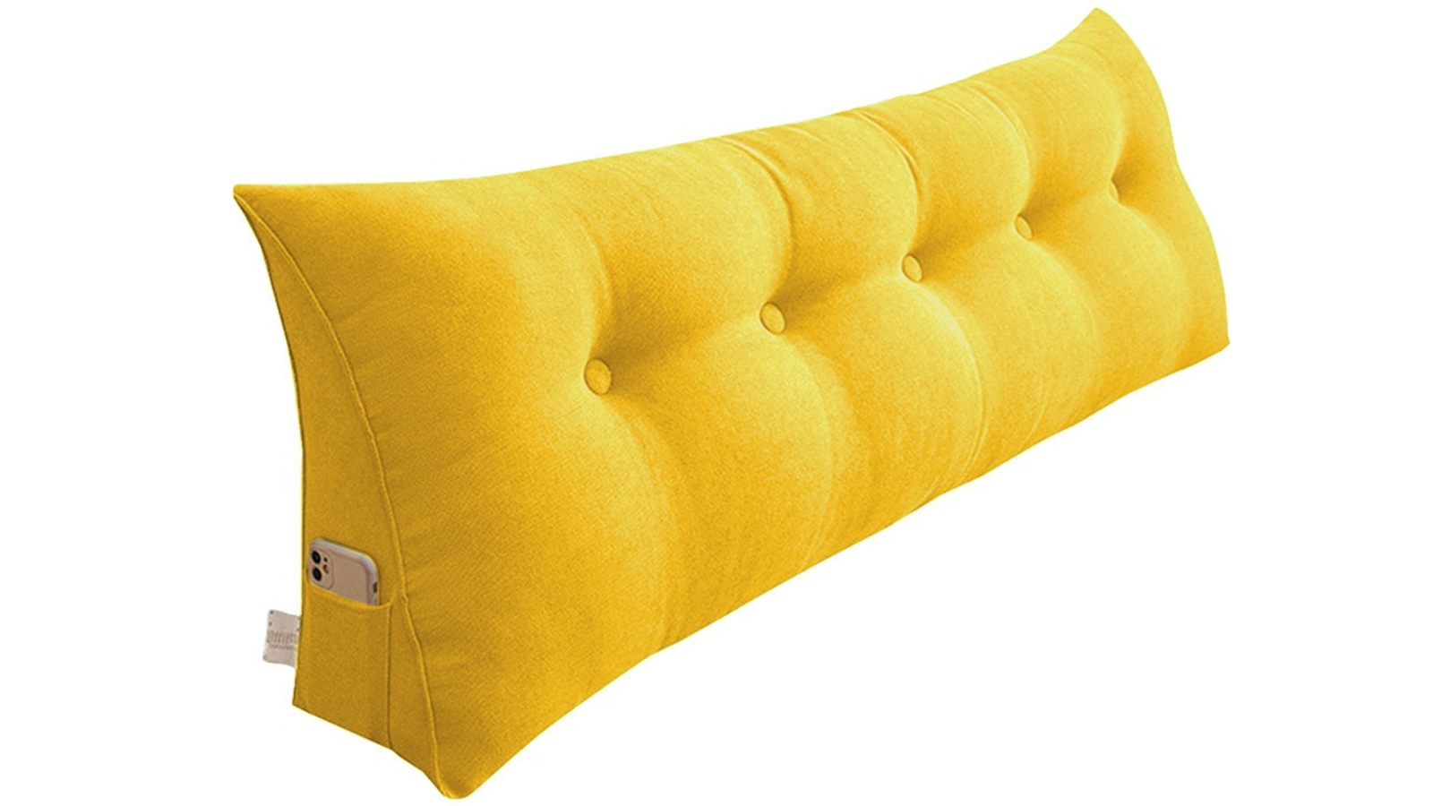 Soga 120cm Yellow Triangular Wedge Lumbar Pillow
