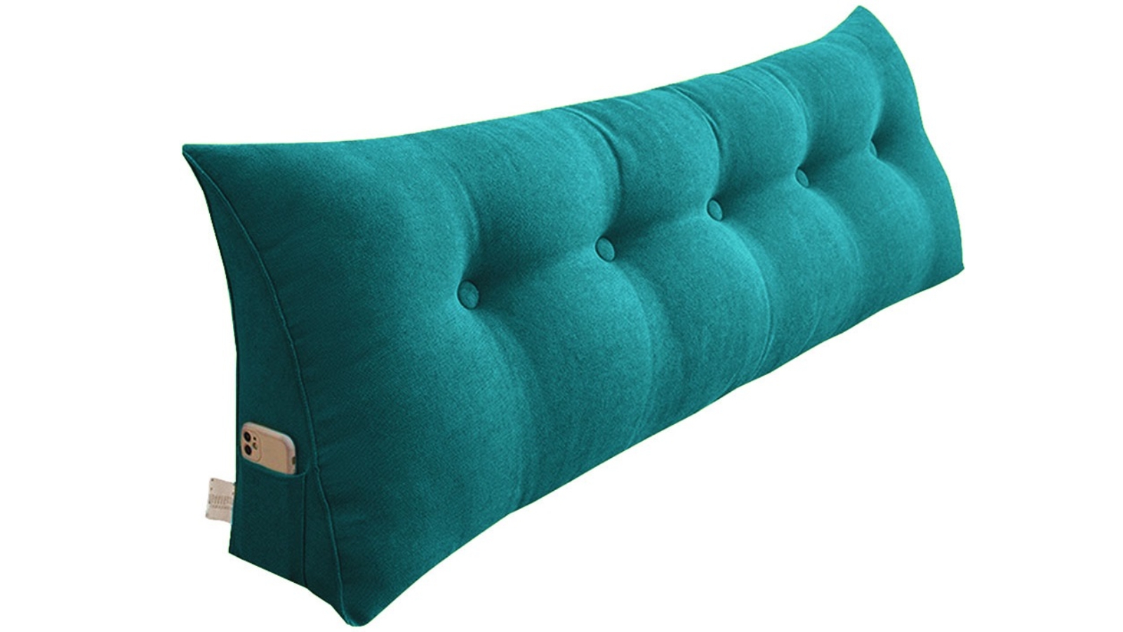 Soga Blue Green Triangular Wedge Lumbar Pillow