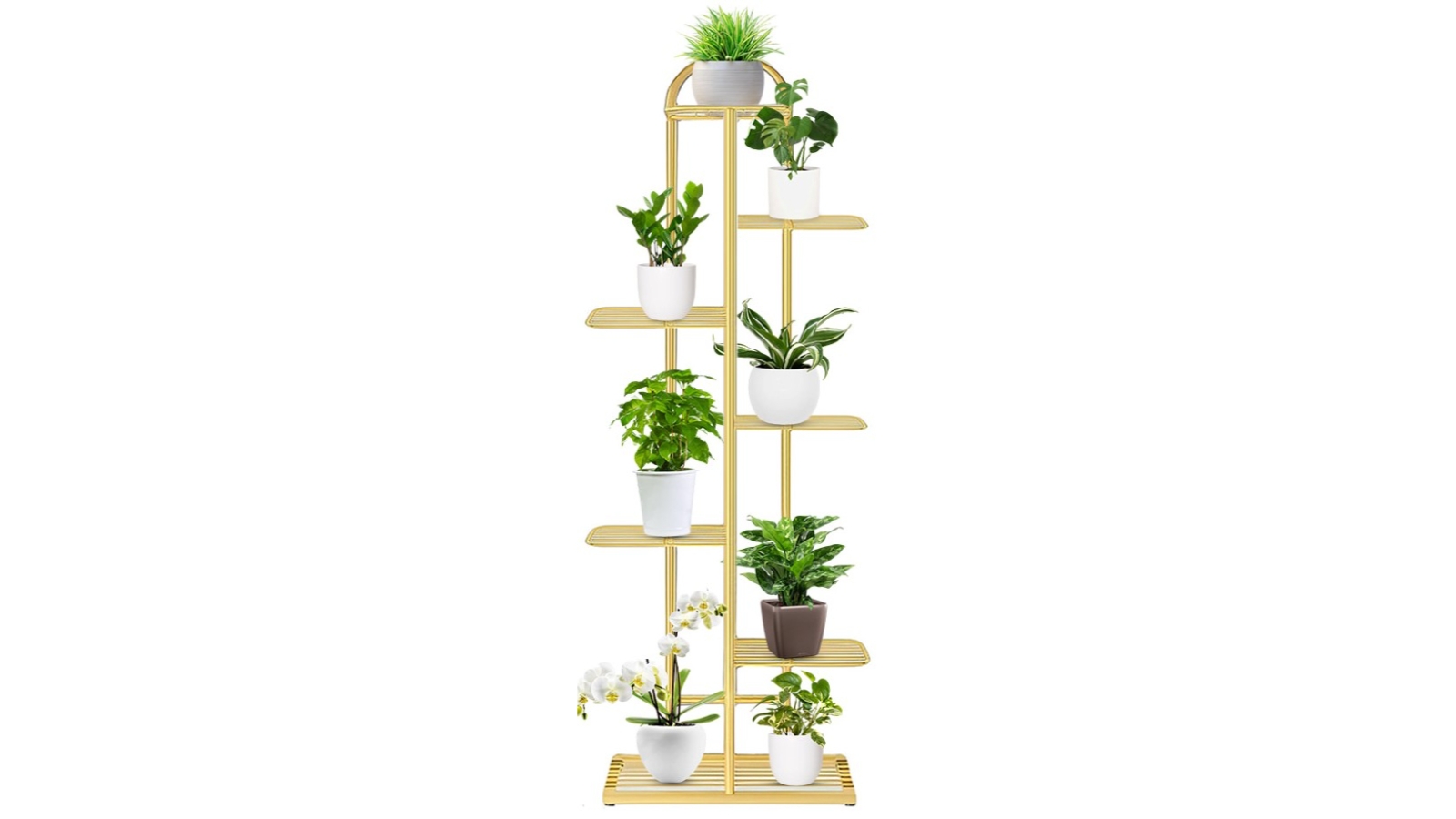 Soga 7-Tier Metal Plant Stand - Gold