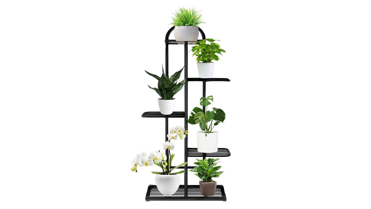 Soga 5-Tier Metal Plant Stand - Black