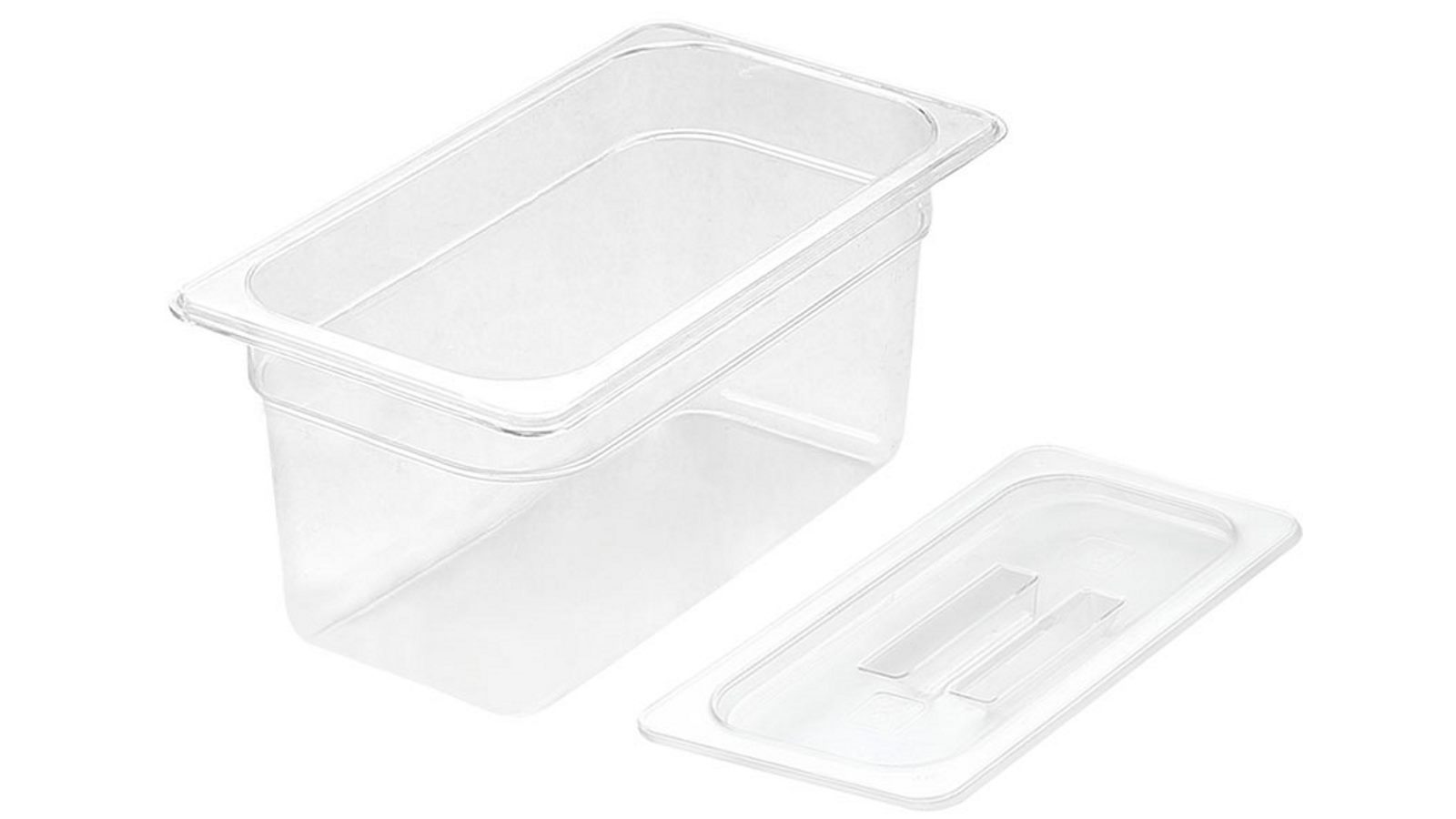 Soga 15cm Clear Gastronorm Pan 1/3 Food Tray Storage with Lid 