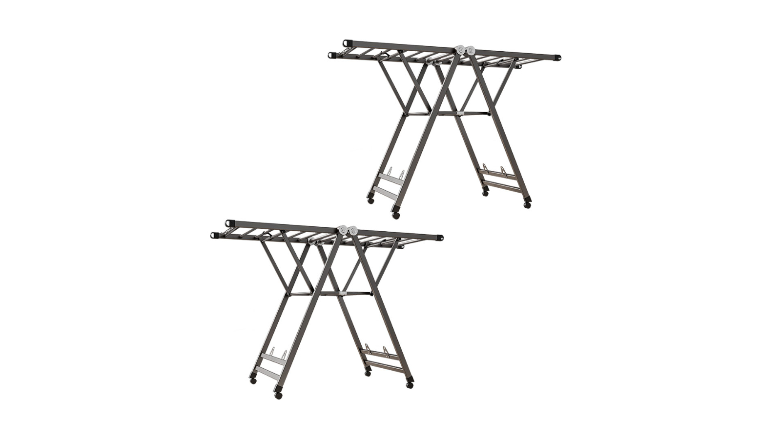 Soga 2 Piece Portable Wing Shape Clothes Drying Rack - 1.4metre