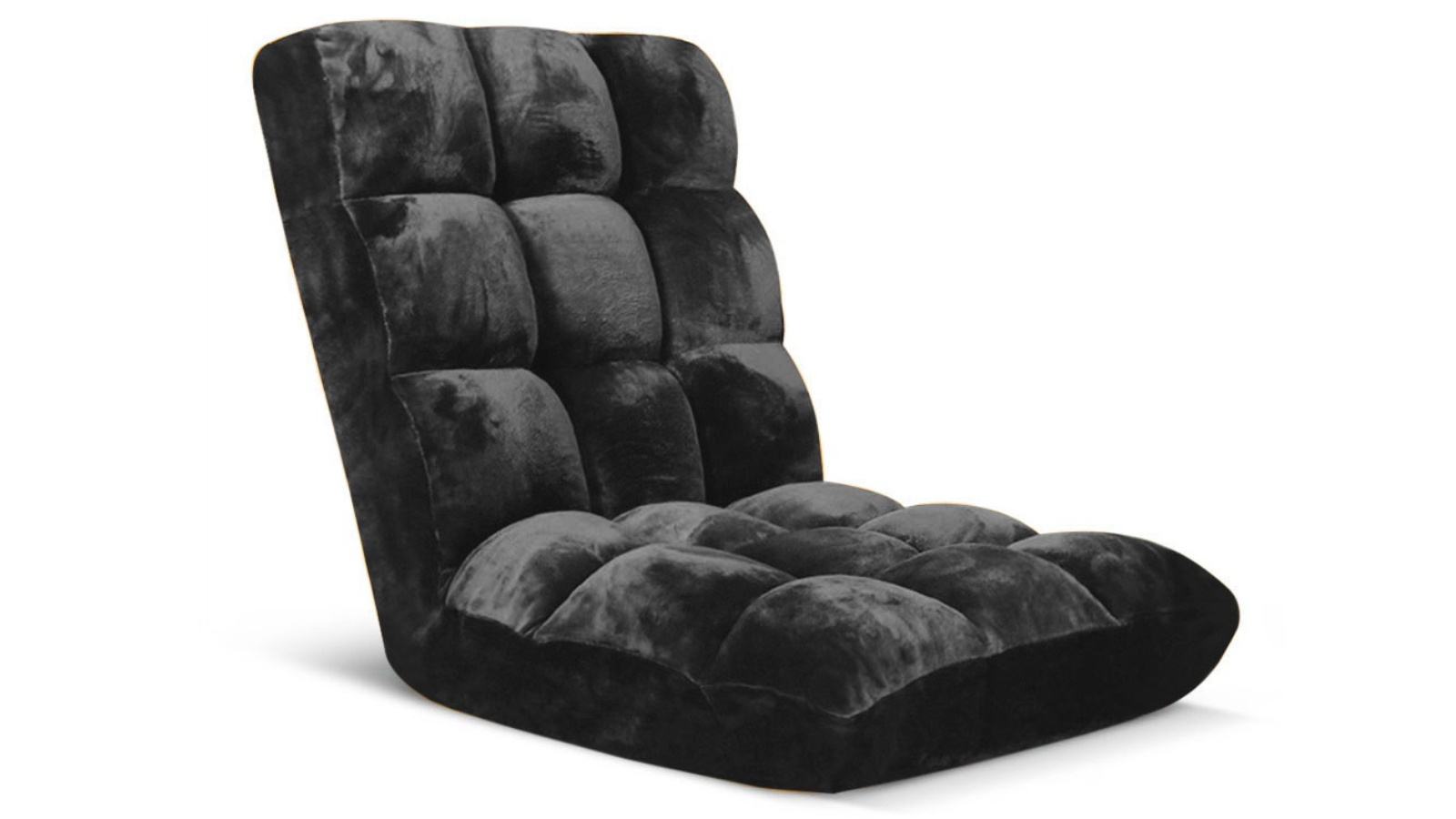 Soga Recliner Floor Futon Folding Chair Cushion - Black
