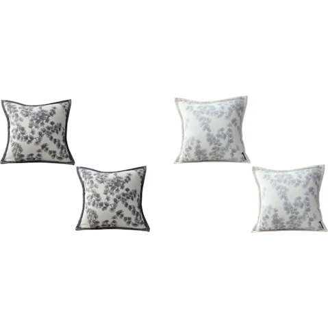 Soga Set of 2 45cm Wide Border with Branch and Pine Needle Cushion