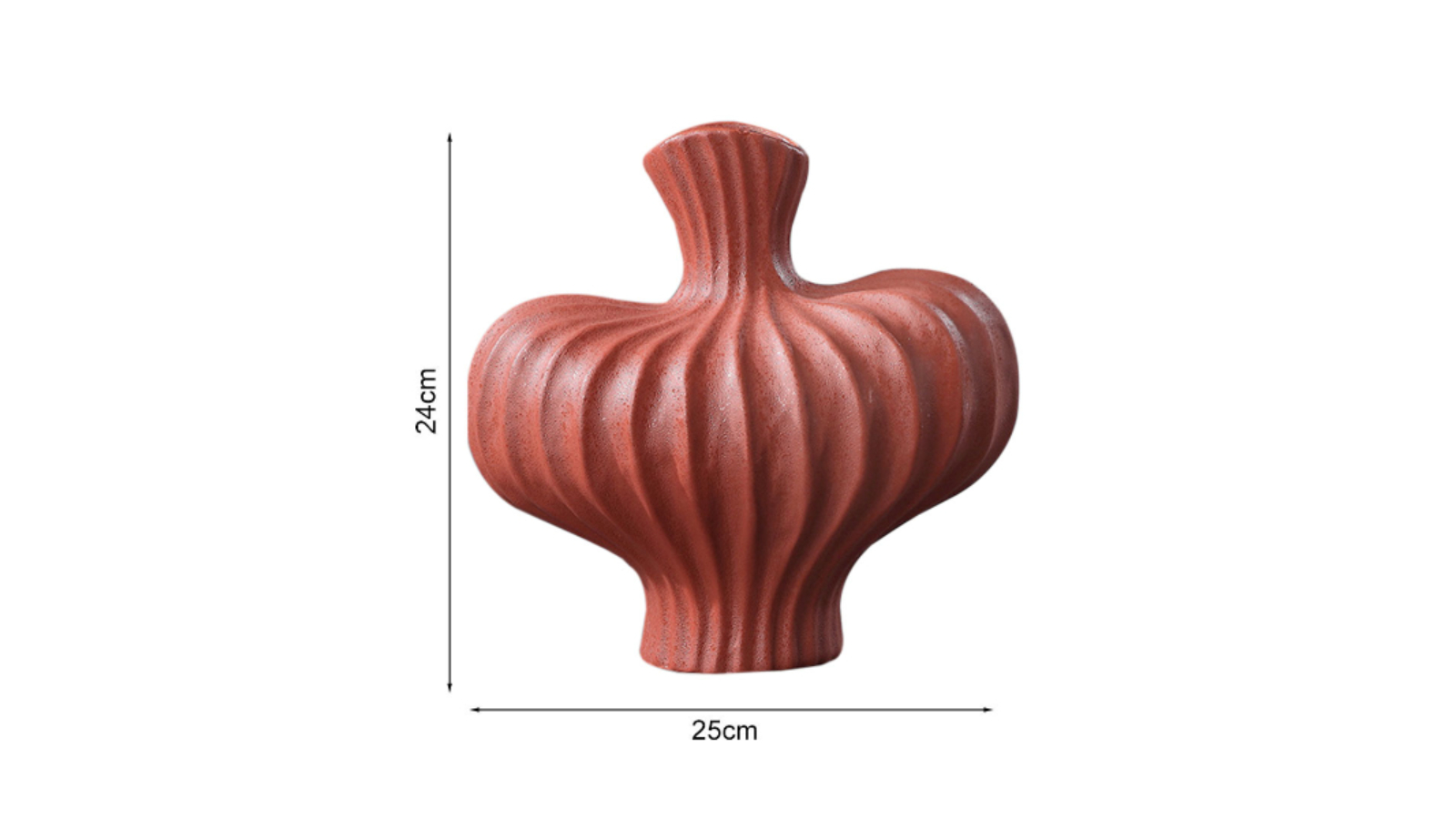 Soga 2 Piece Ornament Countertop Vase - 25 x 24cm
