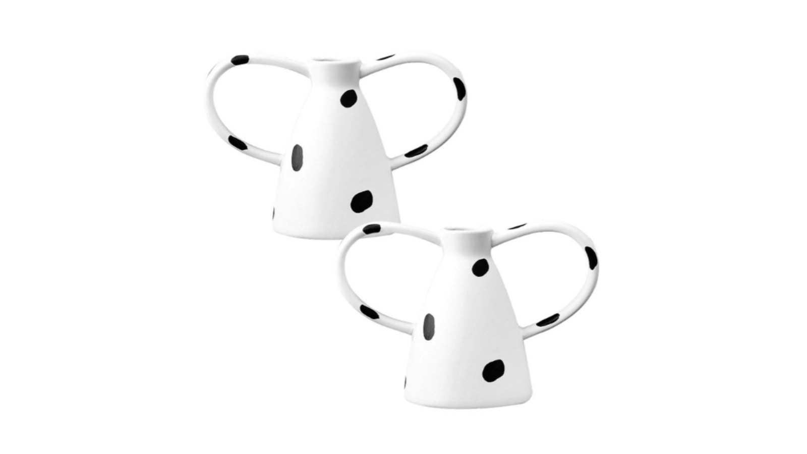 Soga 2 Piece Ornament Vase with Handicraft Decoration Polka Dot - 23.5 x 11cm