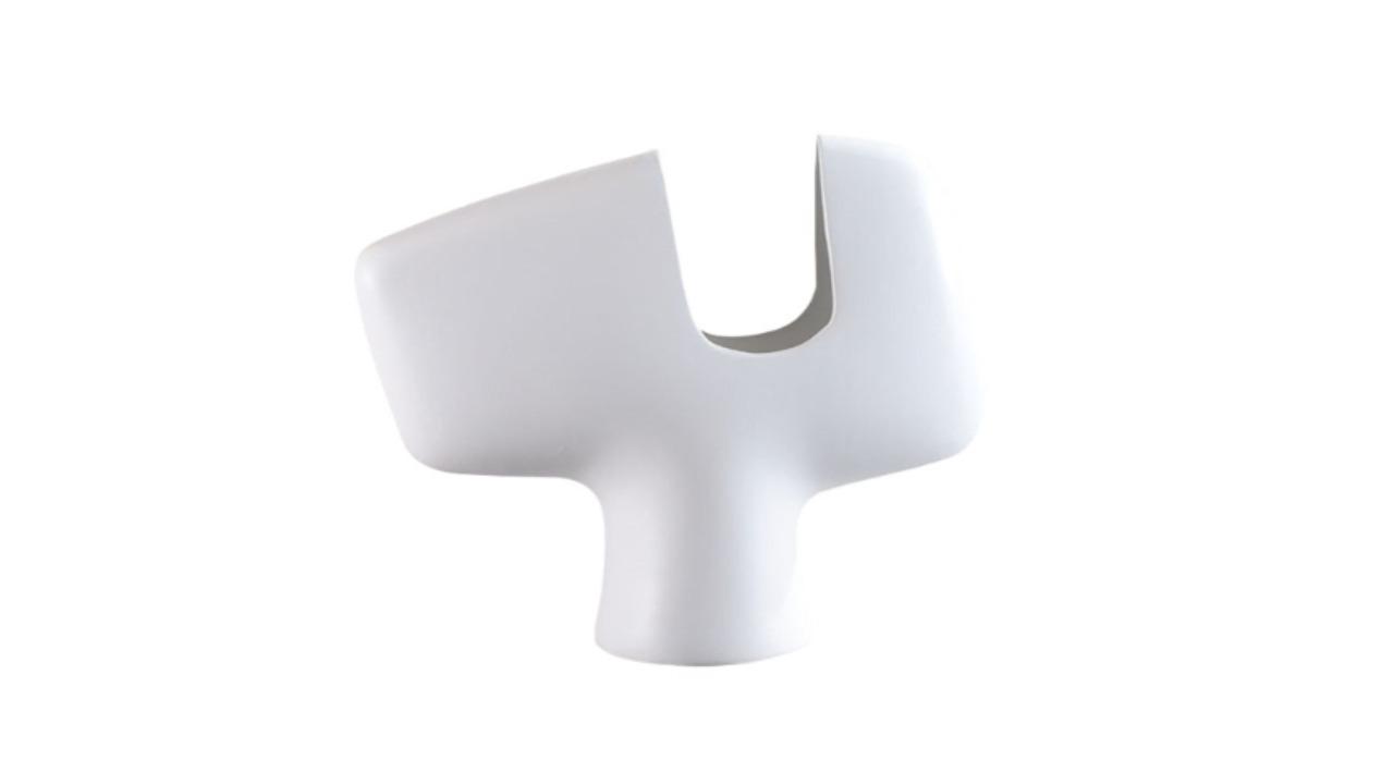 Soga Modern Curved Sculptural Accent Ornament Vase - 44 x 35cm