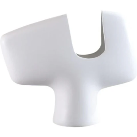 Soga Modern Curved Sculptural Accent Ornament Vase - 44 x 35cm