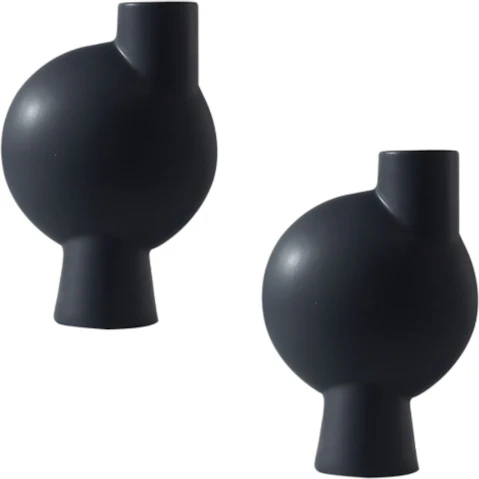 Soga 2 Piece Modern Ornament Abstract Vase - 17.8 x 26.7cm