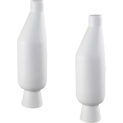 Soga 2 Piece Ornament Modern Minimalist Vase with Narrow Top - 14 x 52cm