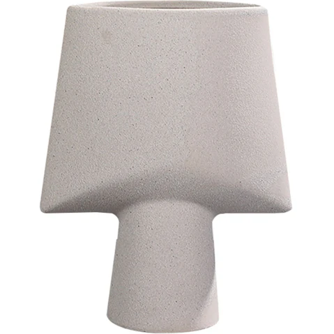 Soga Ceramic Ornament Geometric Flower Vase - 21 x 25.5cm