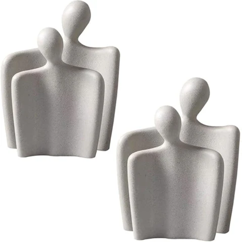Soga 2 Piece Minimalist Human Figurine Ornament - Set of 2