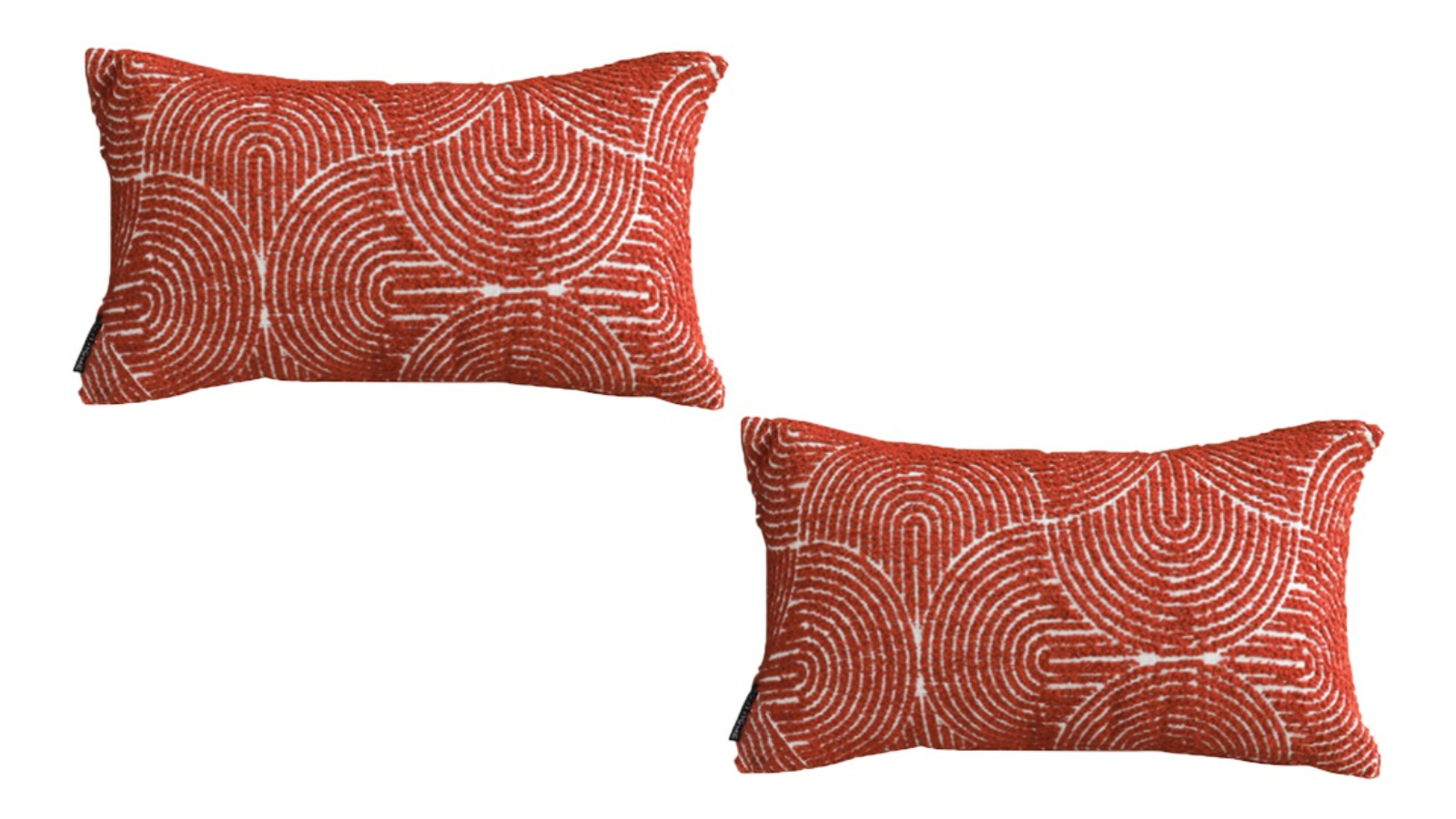 Soga 2 Piece Burgundy Cinnabar Perfect Burnt Throw Pillow - 35cm