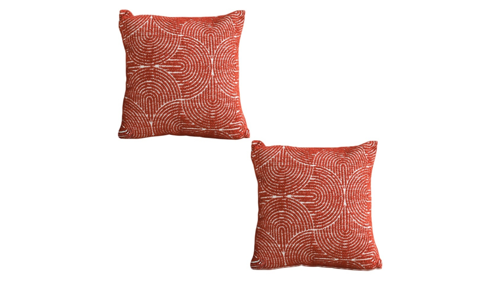 Soga 2 Piece Burgundy Cinnabar Perfect Burnt Throw Pillow