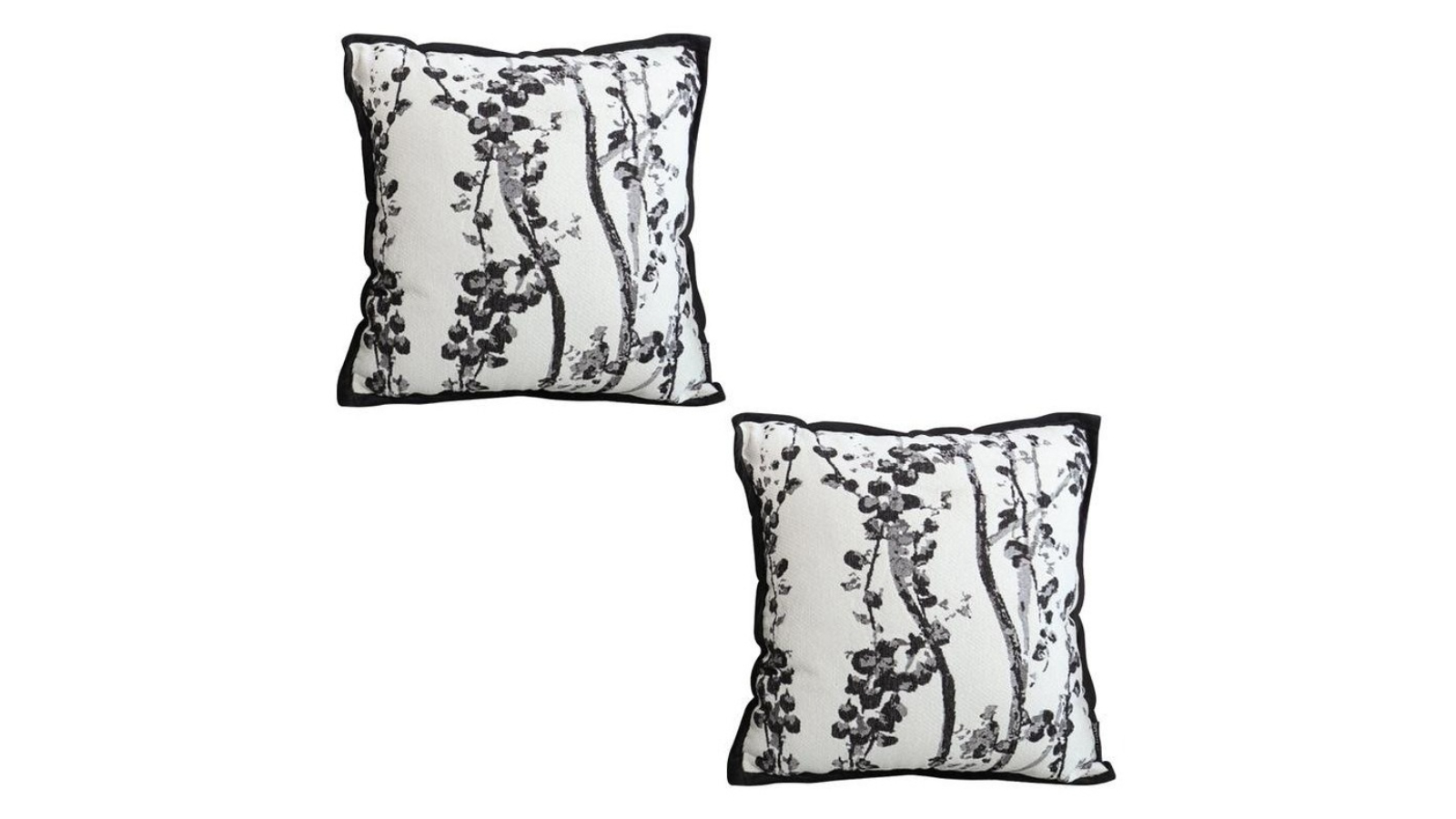 Soga 2 Piece Botanical and Modern Elegant Throw Pillow - 50cm