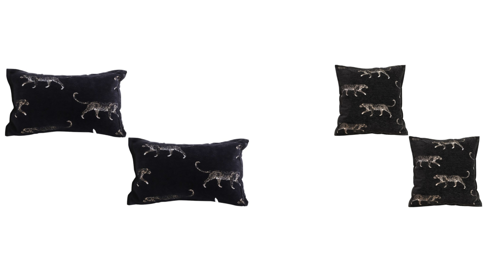 Soga 2 Piece Black Throw Pillow Elegant Decorative Cushion