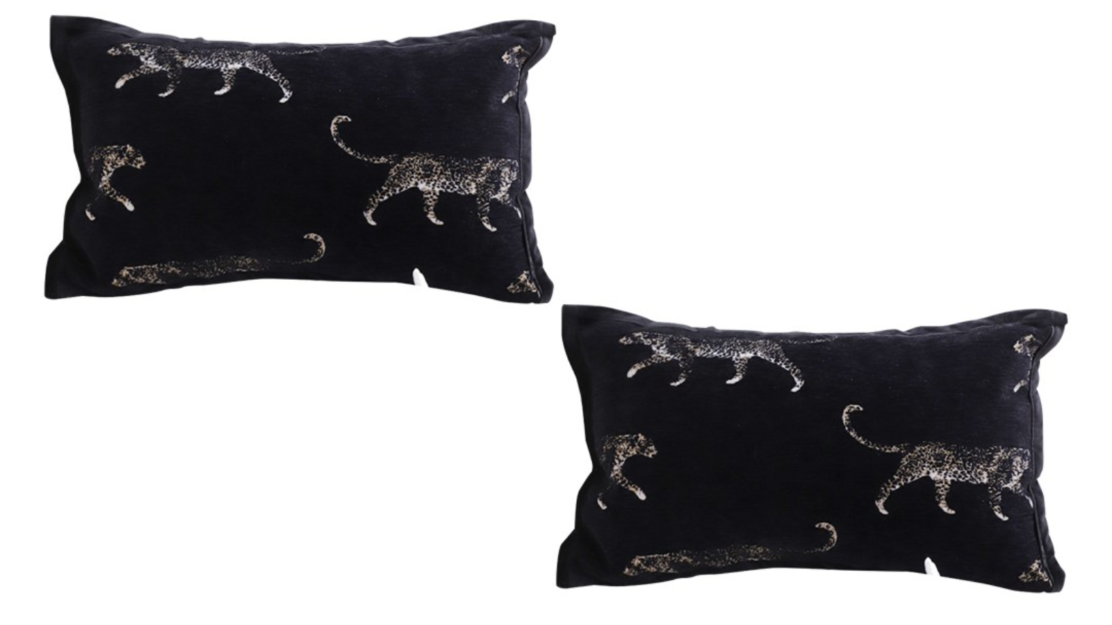 Soga 2 Piece Black Throw Pillow Elegant Decorative Cushion - 35cm