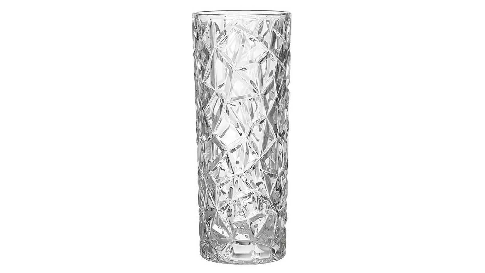 Soga 14 x 30cm Heavy Duty Crystal Clear Glass Vase