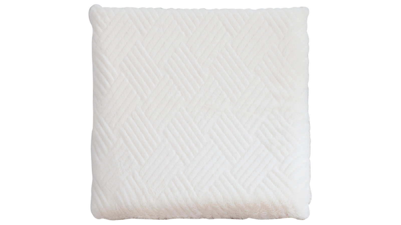 SOGA White Chevron Square Cushion Soft Leaning Plush Backrest Throw Seat Pillow Home Office Decor