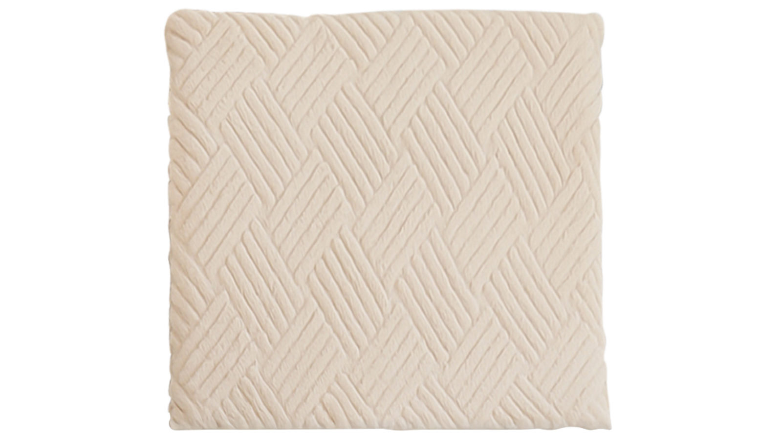 SOGA Beige Chevron Square Cushion Soft Leaning Plush Backrest Throw Seat Pillow