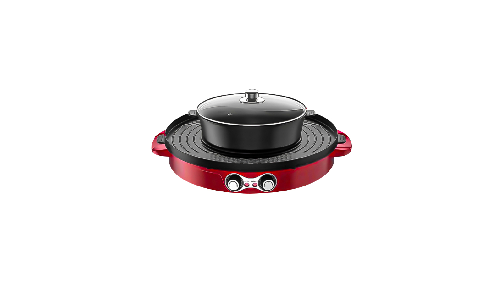Soga 2-in-1 Maifan Stone Non-Stick Coating 2100W Electric BBQ Grill - 44cm
