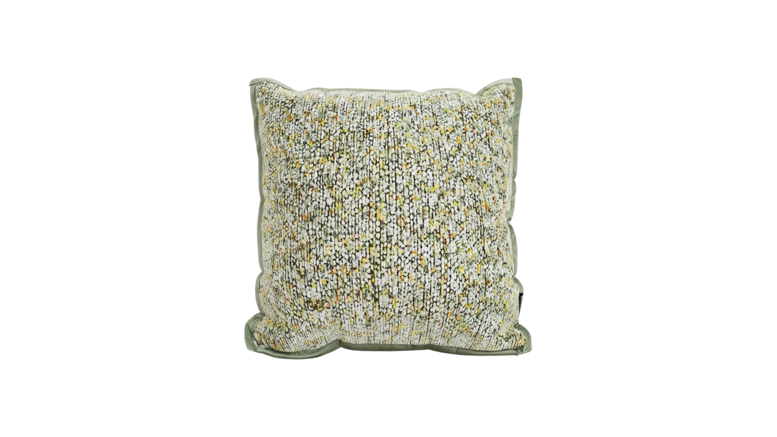 Soga Woven Green Yellow Multi-Color Textured Decorative Throw Pillow - 45cm