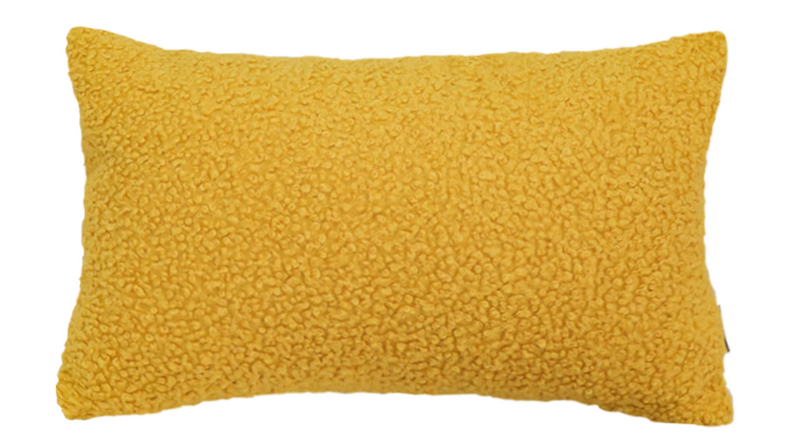 Soga Boucle Textured Cushion 30 x 50cm Mustard Yellow Soft Cozy Decorative Throw Pillow