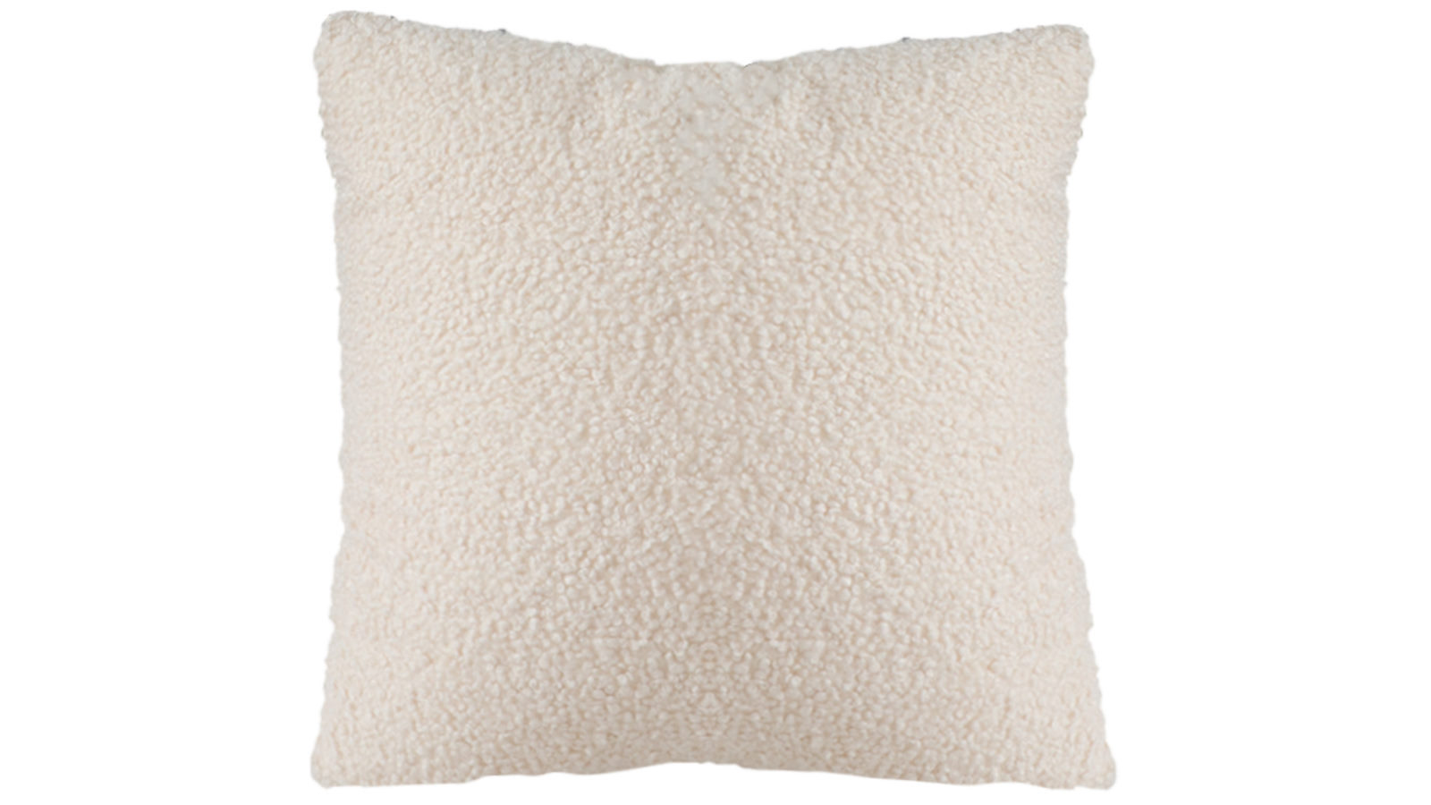 Soga Boucle Textured Cushion 50cm Cream White Soft Cozy Decorative Throw Pillow