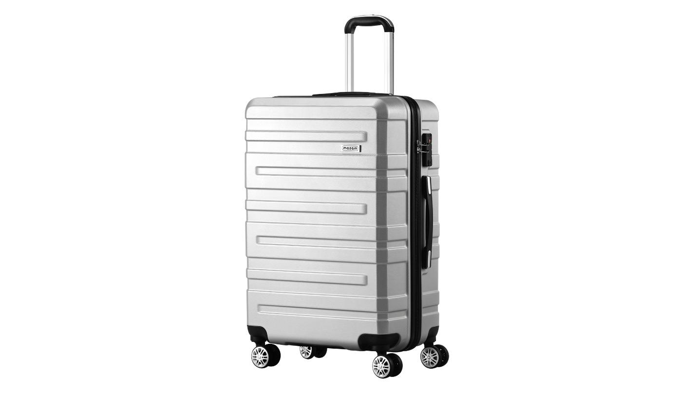 Mazam 28inch TSA Lock Luggage Suitcase - Silver