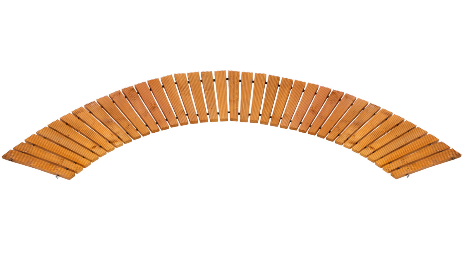 Livsip Wooden Curved Garden Pathway - Natural