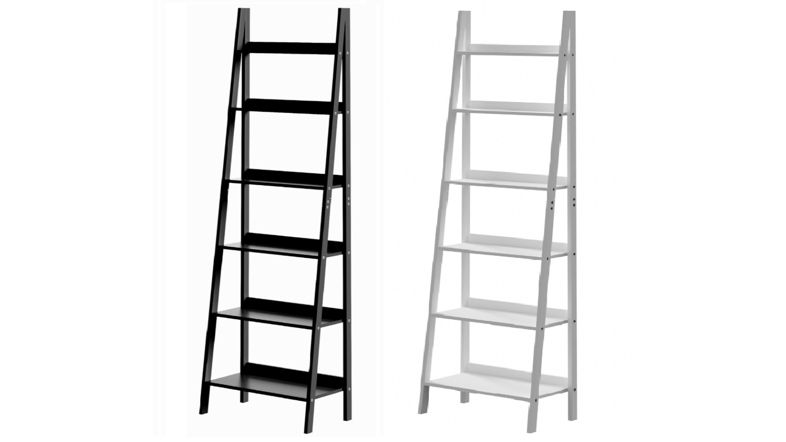 Oikiture 6-Tier Corner Ladder Shelf Rack
