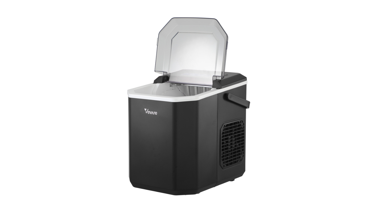 Vevare 12kg Portable Ice Maker Machine Tray with Handle - Black