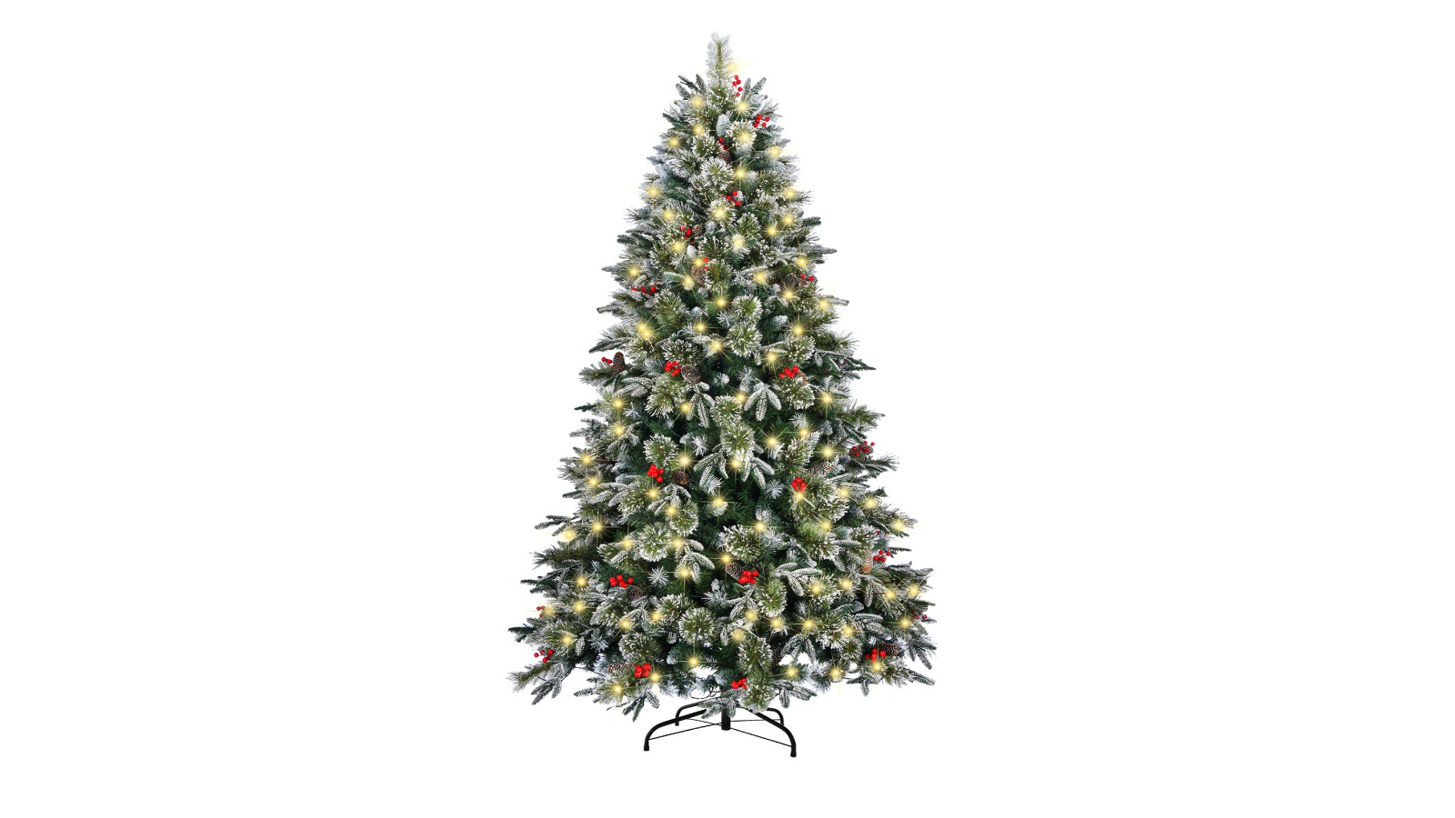 Tinseltown 210cm LED Christmas Tree 1210 Tip Decoration with Ornament