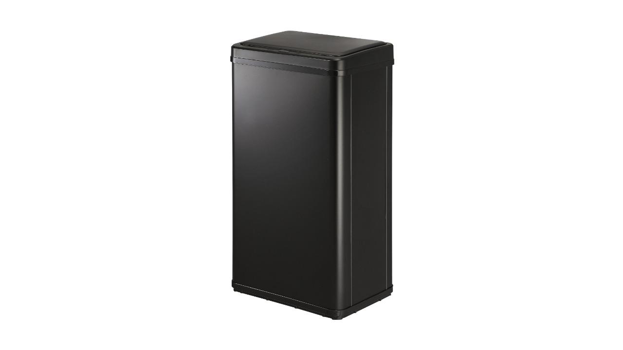 Oikiture Black Automatic Motion Sensor Rubbish Bin - 40L