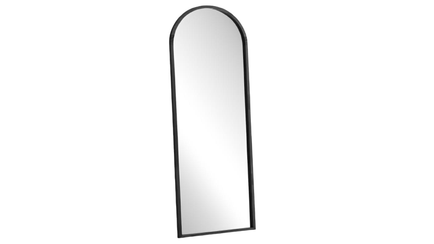 Oikiture 180 x 70cm Wooden Full Length Mirror - Black