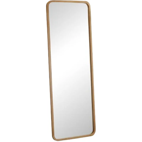 Oikiture Wooden Full Length Rectangle Floor Mirror - 180 x 70cm