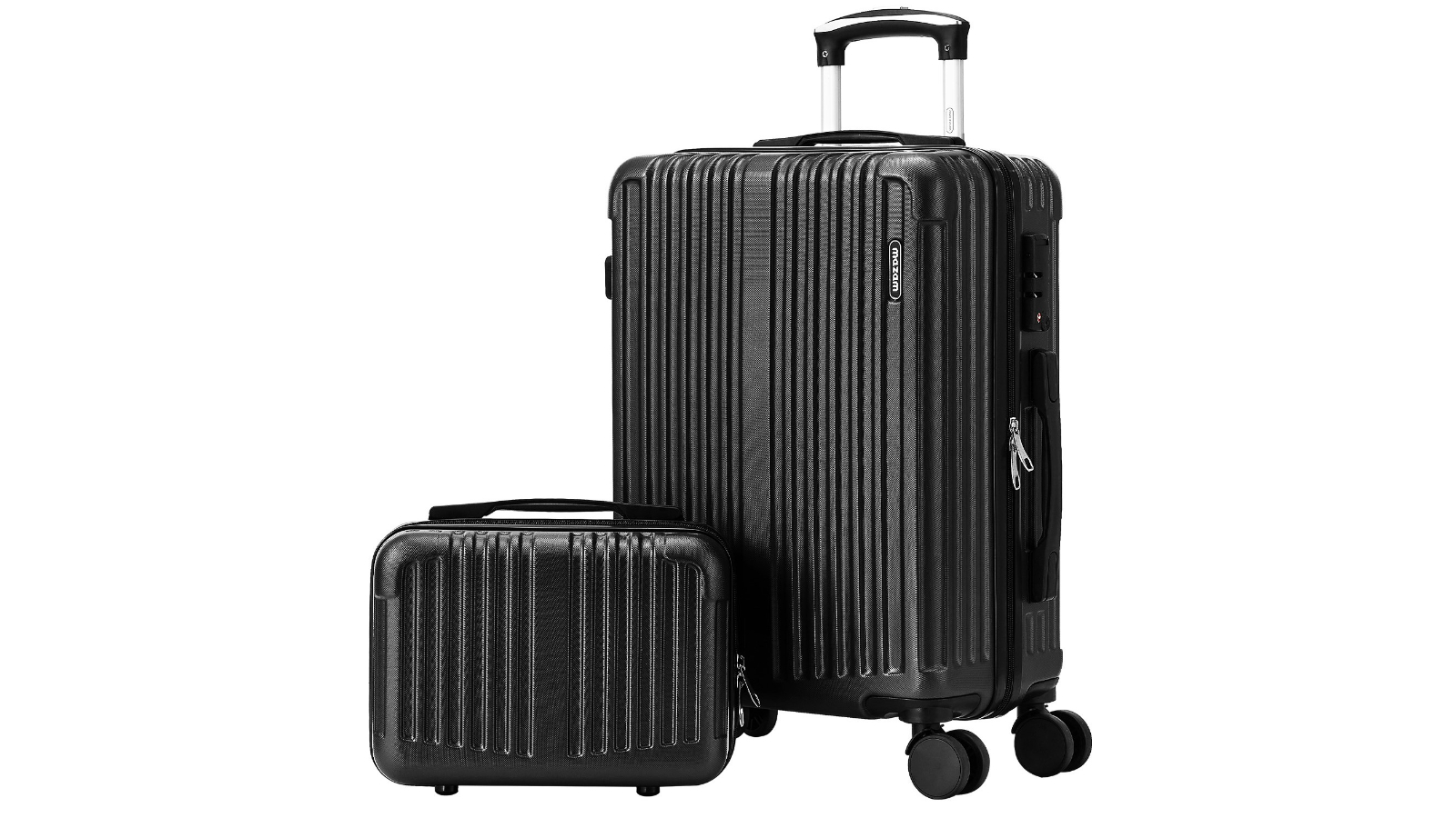 Mazam 2 Piece Hard Case Trolley Suitcase - Black