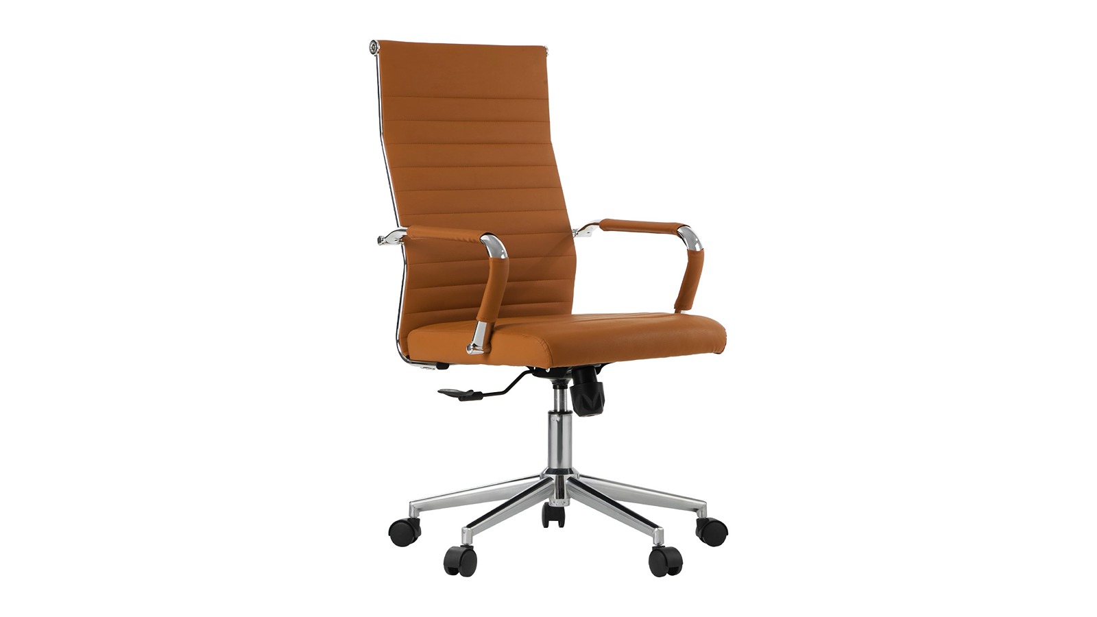 Oikiture Brown Executive Swivel Desk Office Chair