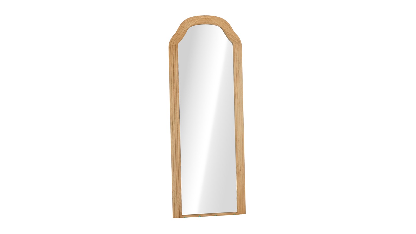 Oikiture 165 x 60cm Full Length Floor Mirror - Natural Wood