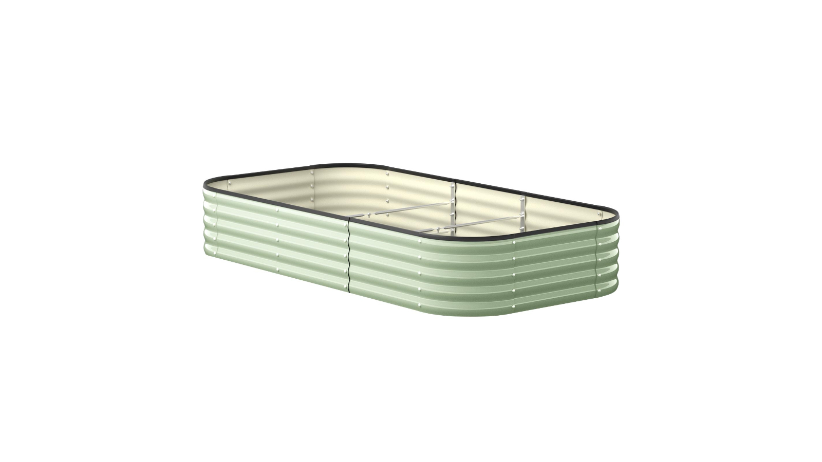 Livsip 9-in-1 Modular Container Planter Galvanised Steel Garden Bed - 40cm