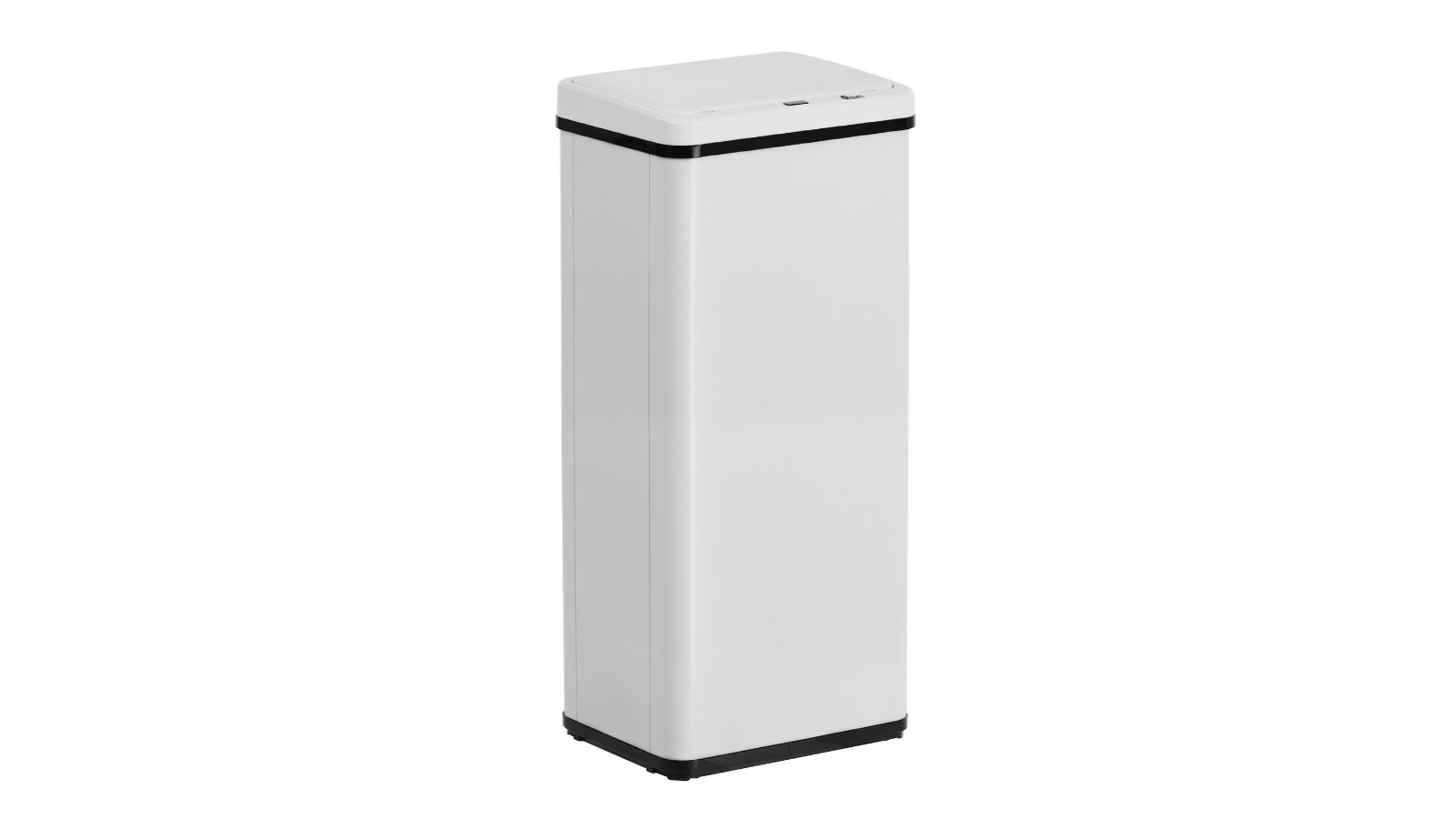 Oikiture 60L Stainless Steel Motion Sensor Bin - White