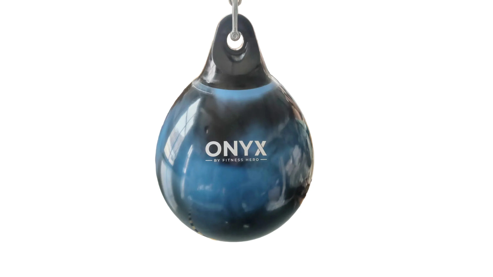 Fitness Hero 2-Tone Series Onyx Flux Premium Aqua Punching Bag - Black/Blue